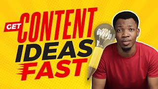 Simple Method To Get Content Ideas Fast | Do this!! screenshot 2