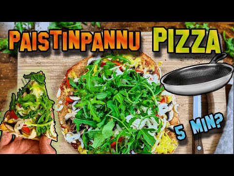 Video: Pizza Resepti Paistinpannussa 5 Minuutissa