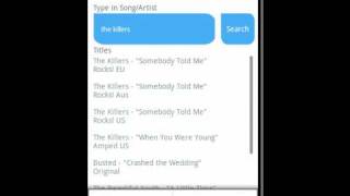 My Singstar Song List App for Android screenshot 1