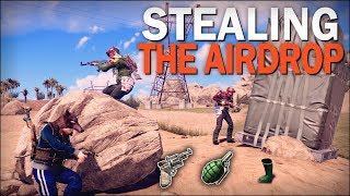 STEALING the AIRDROP! - Rust Solo Survival