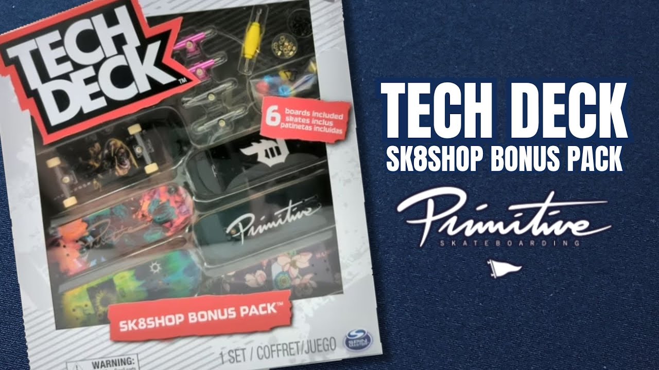 Apertura de Fingerboards Tech Deck Sk8shop Bonus Pack Primitive! 🛹 