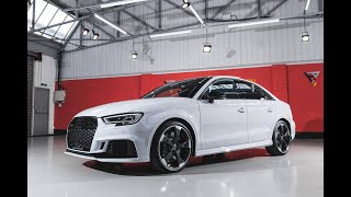 2020 Audi RS3 8V Saloon 400PS; Audi Sport Edition in Glacier White For Sale at Automotive Addiction
