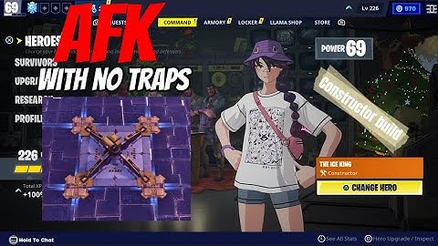 stw AFK no traps guide ￼(constructor build)