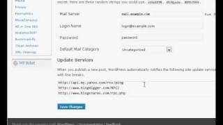 Set wordpress to ping automatically when posting content