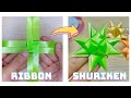 Amazing  flower shuriken craft ideas with ribbon  easy decor making   creative ribbon crafts diy