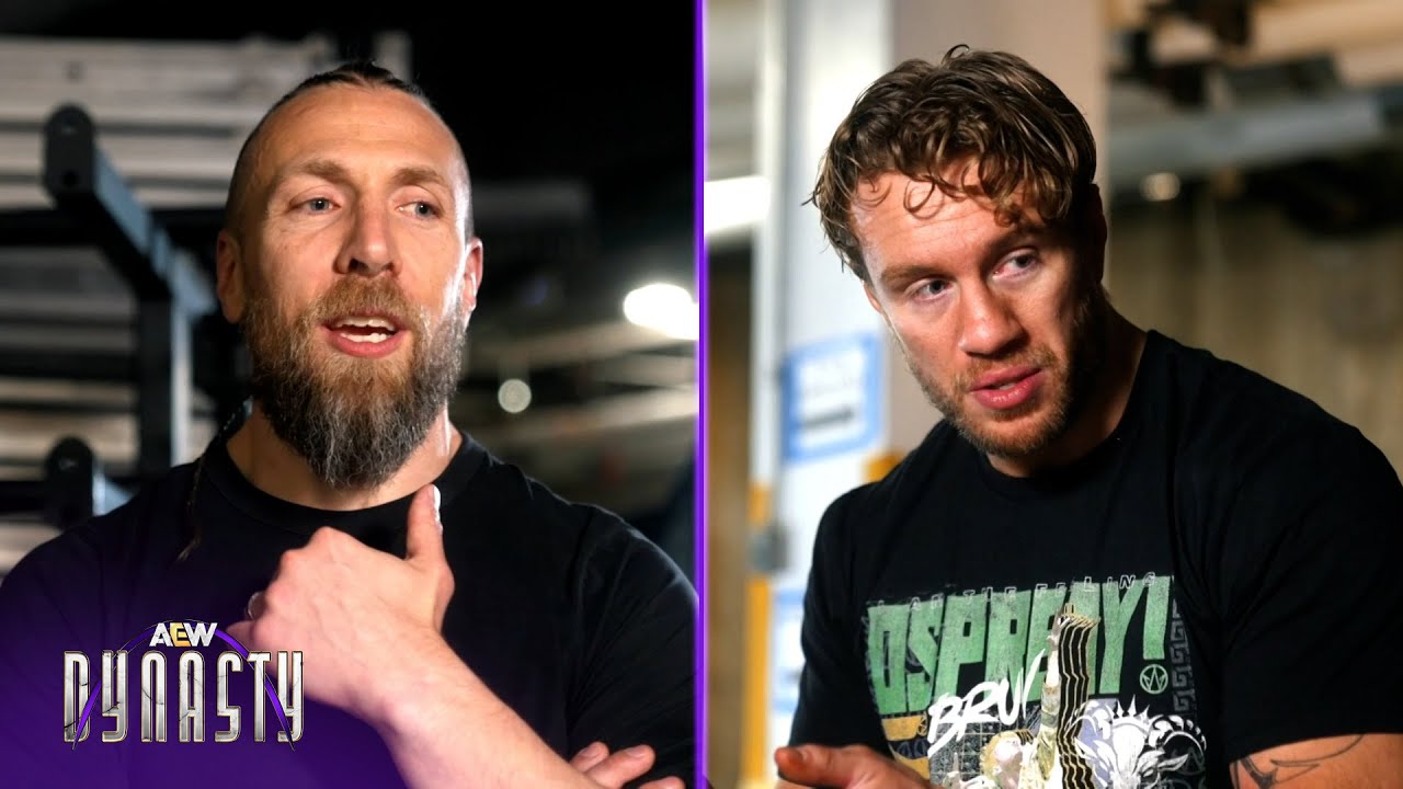 Bryan Danielson & Will Ospreay sit down with Renee Paquette before their match. | AEW Dynasty