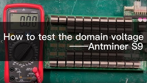 Repair Antminer S9 Hash Board  | How to test the domain voltage of Antminer S9 | Repair Antminer S9