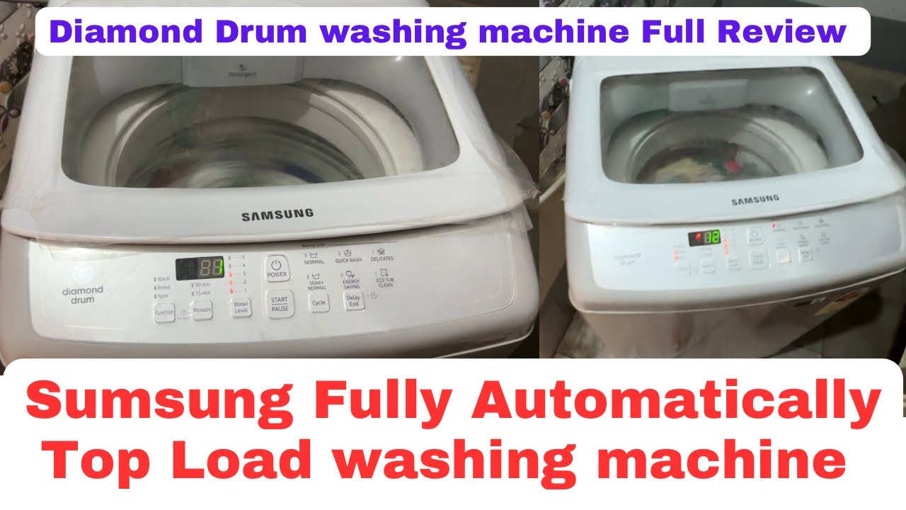 Samsung 7KG Diamond Drum Top Load washing machine Installing,How to Use | All Function details