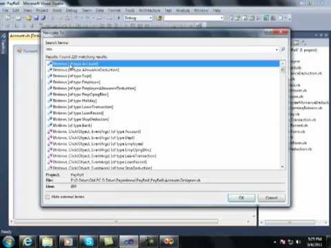 Searching and Navigation in VisualStudio 2010