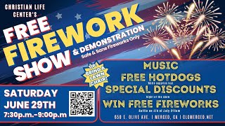 FREE EVENT MERCED, CA June 29.