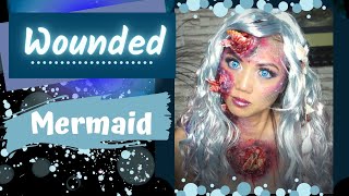 Mermaid Makeup Tutorial | Wounded Mermaid | Halloween FX Makeup