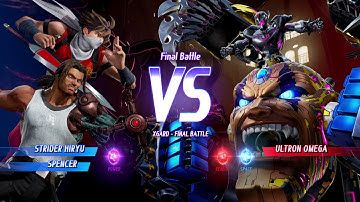 Marvel vs capcom infinite arcade mode strider hiryu and spencer