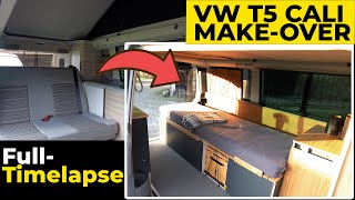 Turning Plastic Into Perfection: VW T5 California Gets a Stunning Wood Transformation - TIMELAPSE!