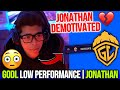 Jonathan reply on godl low performancereveal demotivated