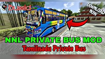 NNL🎀Private Bus😎Mod || New BS6🎊TN Private Bus || Bussid🔥Mod || Bus Lover
