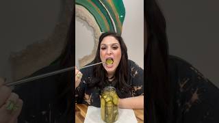 ⭐️FOOD REVIEW⭐️. Kevin’s crazy kitchen pickles #foodreview #mukbang #asmr #pickles #shorts