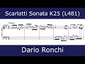 Domenico scarlatti  sonata in f sharp minor k25 dario ronchi