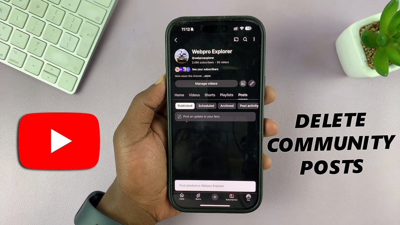 How To Delete a Post On YouTube - YouTube