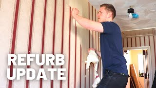 Renovation Update - Wallpaper & Electrics - UK Property Flip