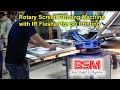 Rotary screen printing machine with ir flasher for 3d printing  screen printing machine