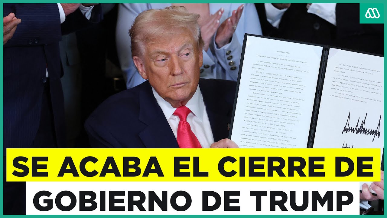 Termina el cierre del gobierno de Trump en Estados Unidos - YouTube