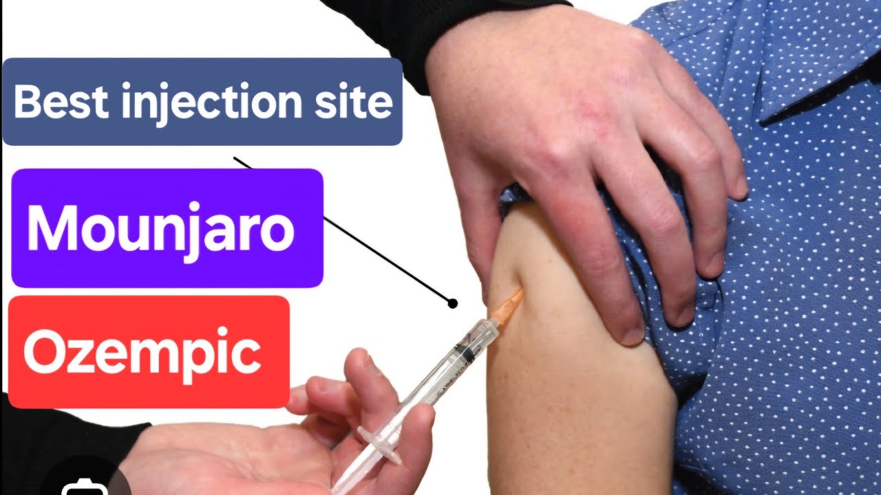 What's the best site to inject Mounjaro, Ozempic, or insulin?