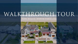 INCREDIBLE OCEAN FRONT LUXURY HOME TOUR | Main House & Guest House in Kure Beach, NC