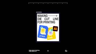 Die Cut : From PNG, JPG #dotprint #diecut #toturial #adobe #adobeillustrator