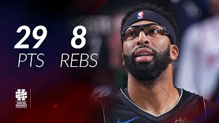 Anthony Davis Answers Back with 29 Pts in 30 Minutes vs Rockets