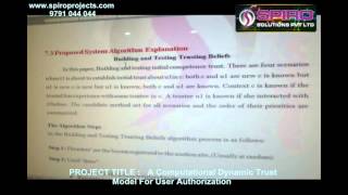 A Computational Dynamic Trust Model For User Authorization