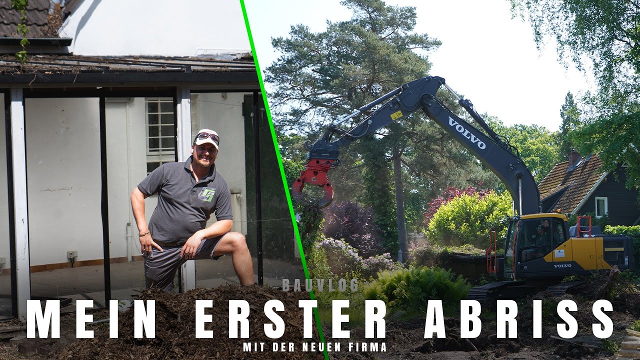 Der ERSTE ABRISS mit der NEUEN FIRMA |Vorbereitung & Erste Baggerarbeiten|Der Macker mit dem Bagger