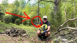Bigfoot Sasquatch Captured On Video Of Unboxing And Testing Imoulive 6' Electric Mini Chainsaw 21V