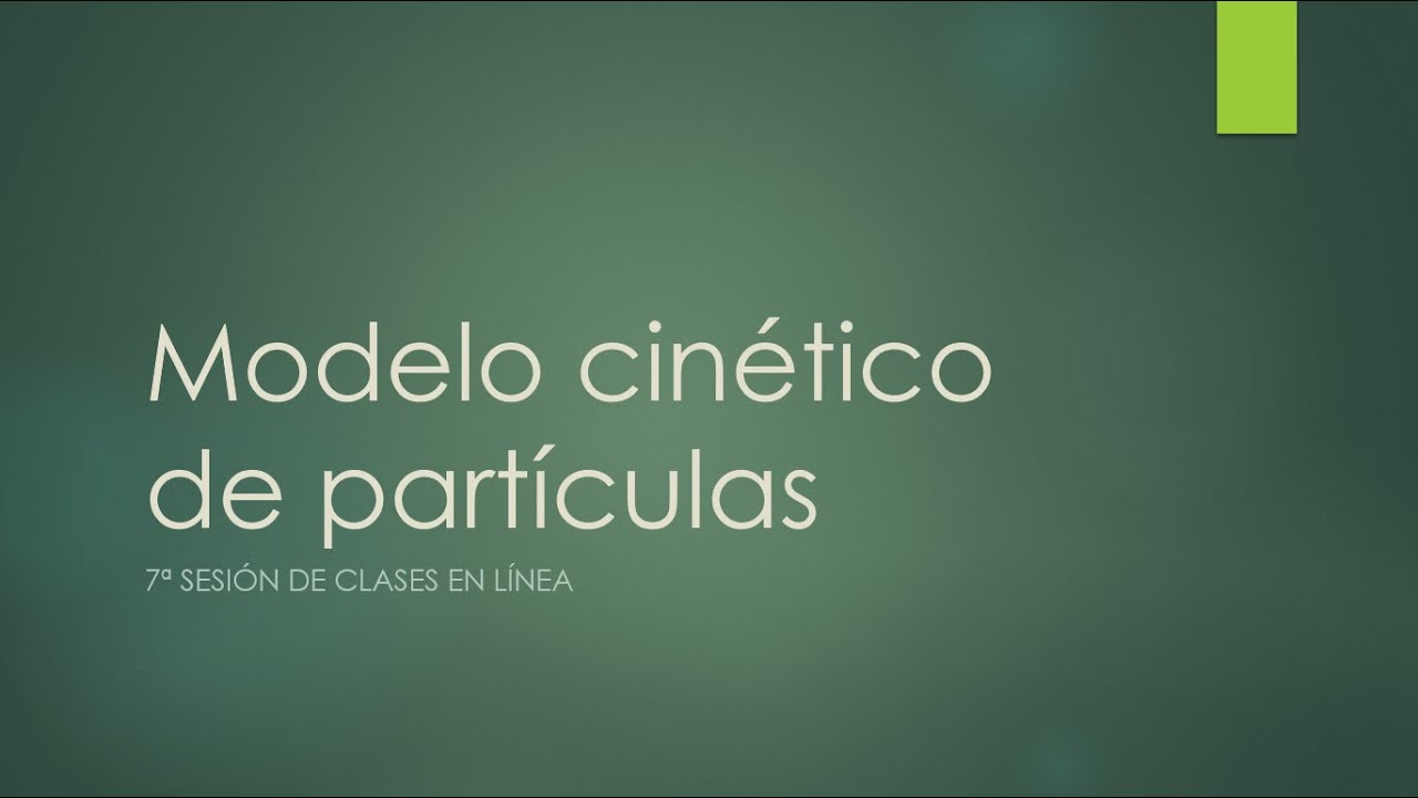 Modelo cinético de partículas - YouTube