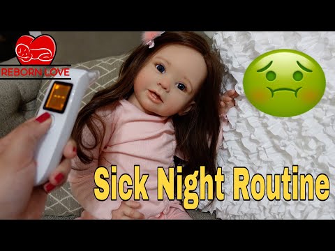 Reborn toddler is sick Reborn Night Routine reborn role play | Reborn videos