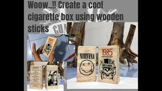 VERY COOL..!! Tutorial on how to make a cool cigarette box using popsicle stick #craftideas #diy