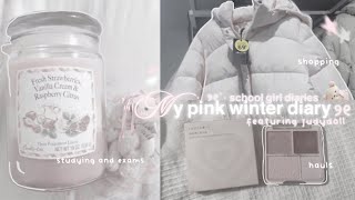School Girl Diaries Pink Winter Studying, Shopping, Exams And Cbeauty Haul Judydoll