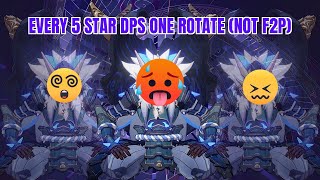 4.6 Abyss - EVERY 5 star DPS one rotate triple Kenki