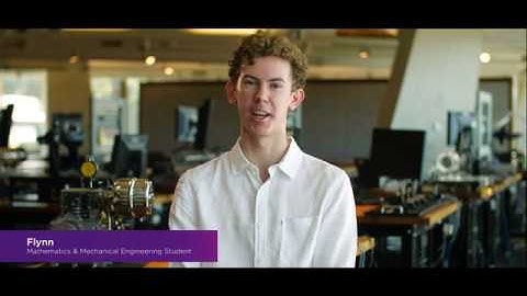 Meet Flynn, a Mechanical Engineering and Mathematics student at UQ
