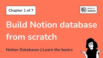Chapter 1: Build tasks and projects databases in Notion from scratch