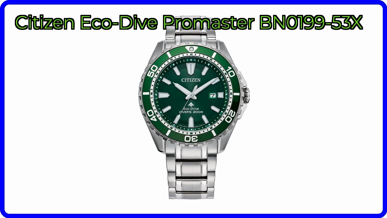 REVIEW (2026): Citizen Eco-Dive Promaster BN0199-53X. ESSENTIAL