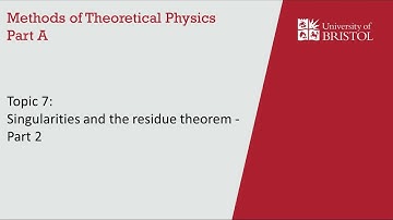 7.2 Singularities and the residue theorem