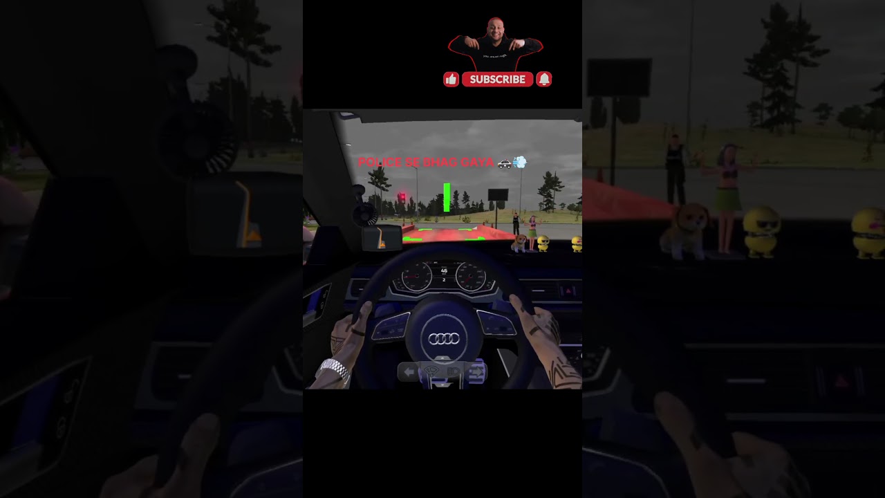 &ldquo;Audi me toll tod diya, police se bhi bhag gaya&hellip;par ₹250 ka challan pakka 💸🚓#shortsfeed#ytshorts#car