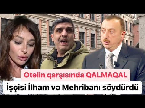 Almaniyada İlham Əliyevin olduğu otelin qarşısında qarşıdurma