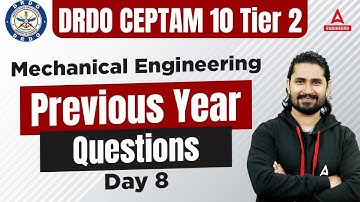 DRDO CEPTAM 10 Tier 2 | DRDO Mechanical Engineering | Previous Year Questions #8 | By Shivam Sir