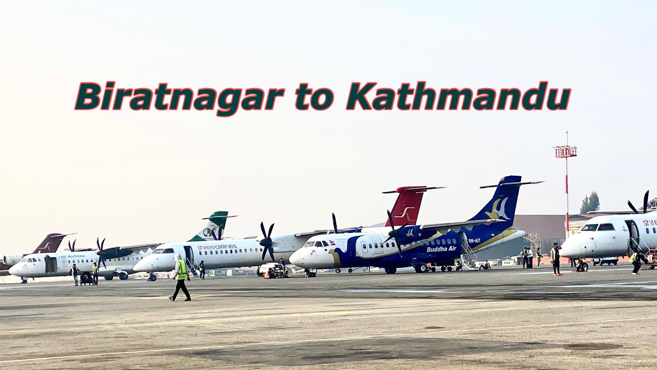 Biratnagar to Kathmandu ! Reporter np ! Yeti airlines ! Biratnagar airport !