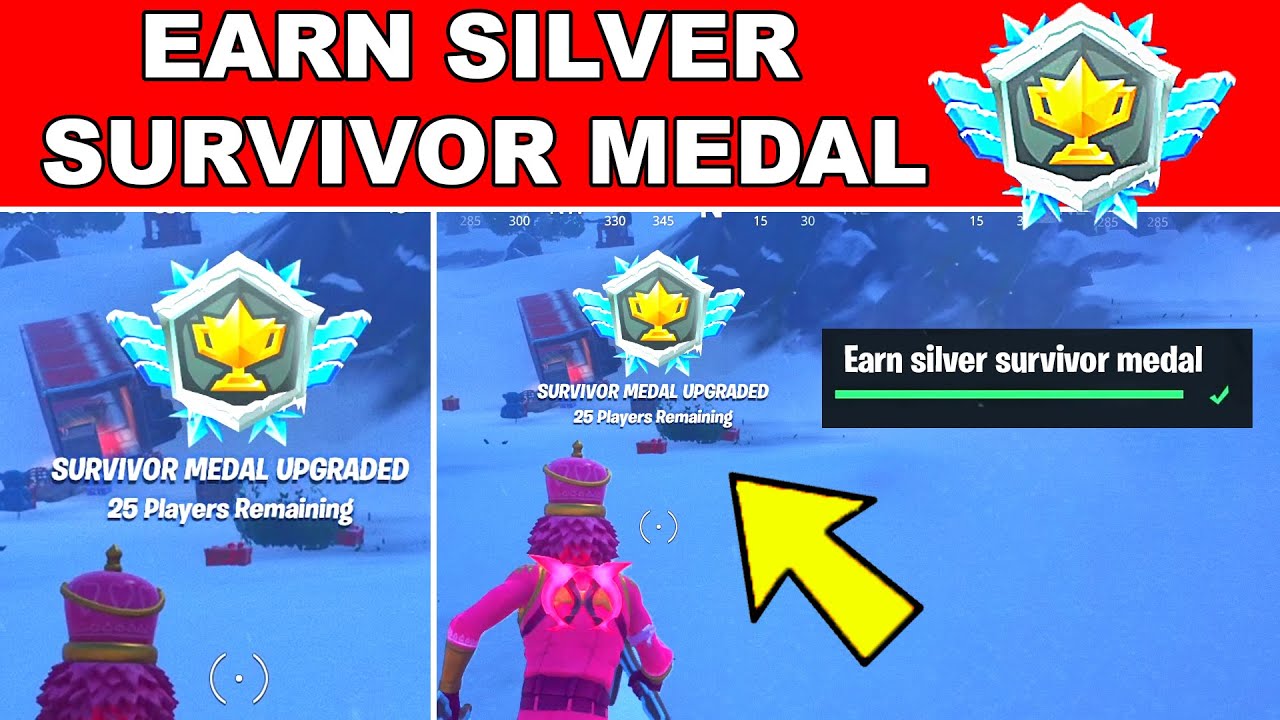 Earn Silver Survivor Medals Fortnite (How to get Silver Survivor Medal