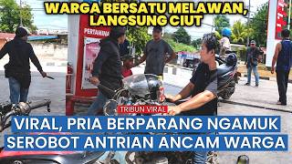 Ngamuk Bawa Parang usai Ditegur Diduga Serobot Antrean Pertalite di SPBU Kendari, Polisi Buru Pelaku