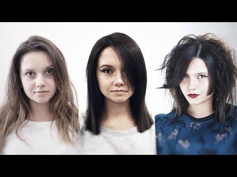 square line middle length haircut
