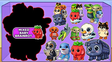 Merge Fellas Mixed Baby Brainrot Gameplay Walkthrough Reaching Max Level ×2 Brainrot New Update