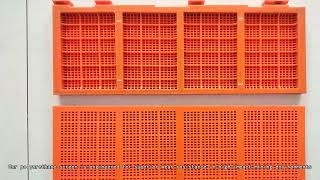shaker tension Polyurethane sieve Manufacture,inside vibrating Rubber  screen Mining